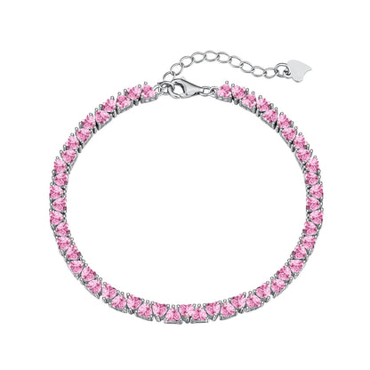 [Am jewelry]Dazzling Romantic Heart Shape Lover Bracelet
