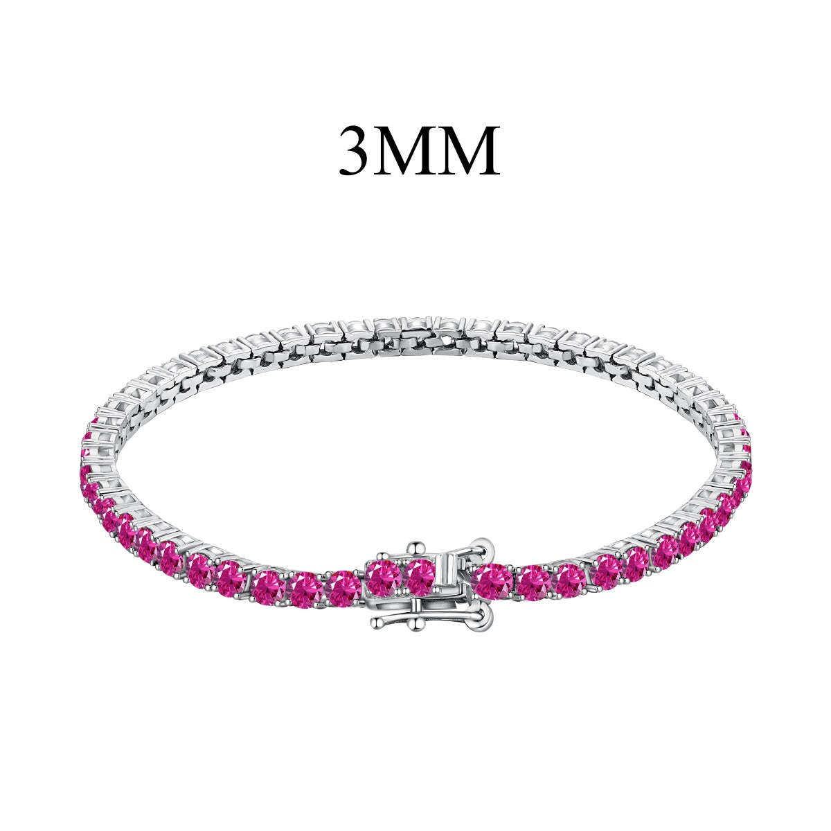 [Am jewelry]Radiant Colorful Round Cut Party Bracelet