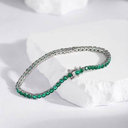[Am jewelry]Radiant Colorful Round Cut Party Bracelet