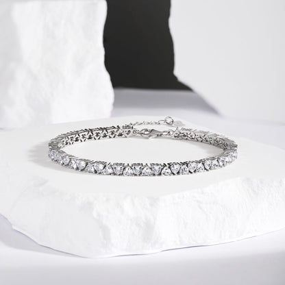 [Am jewelry]Dazzling Romantic Heart Shape Lover Bracelet
