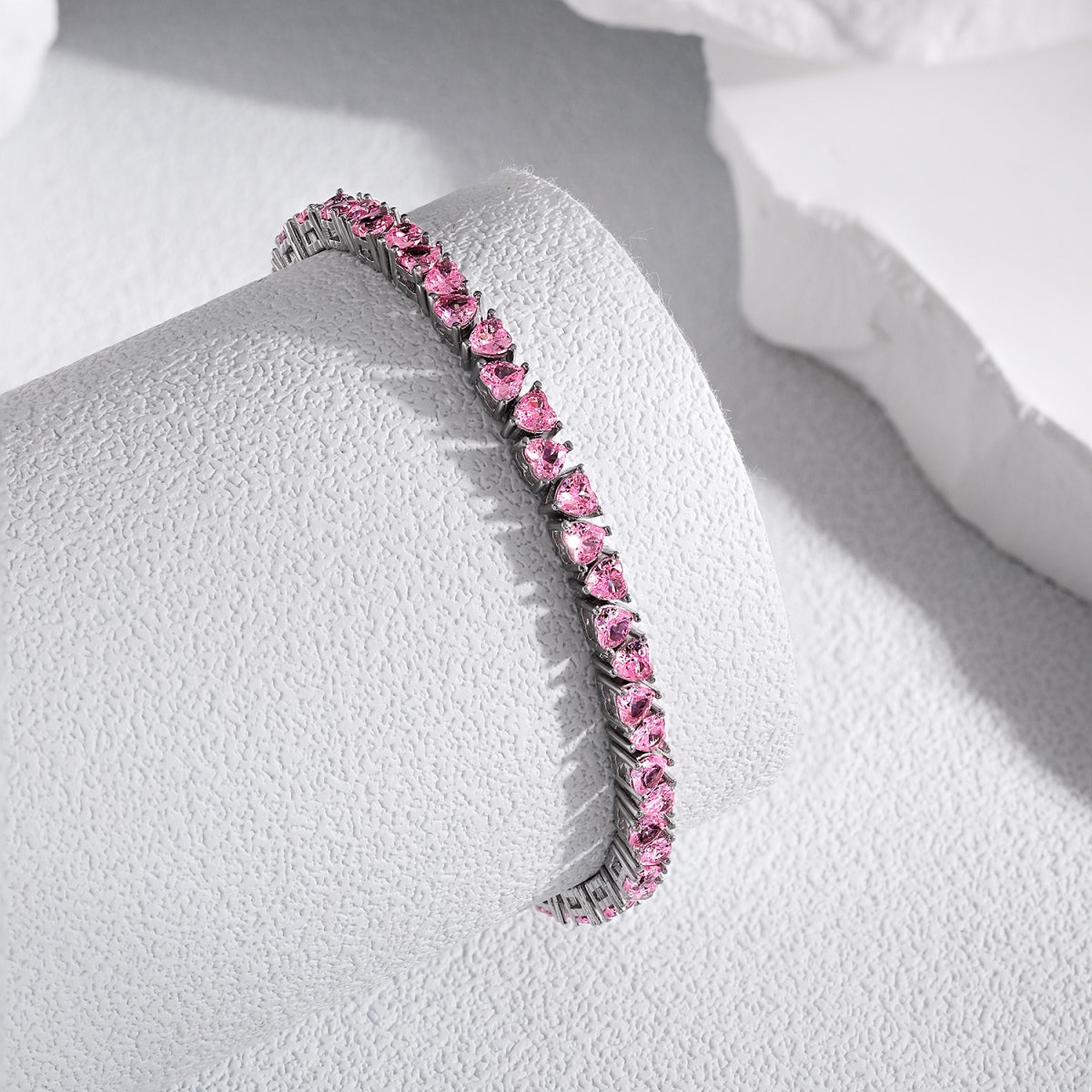 [Am jewelry]Dazzling Romantic Heart Shape Lover Bracelet