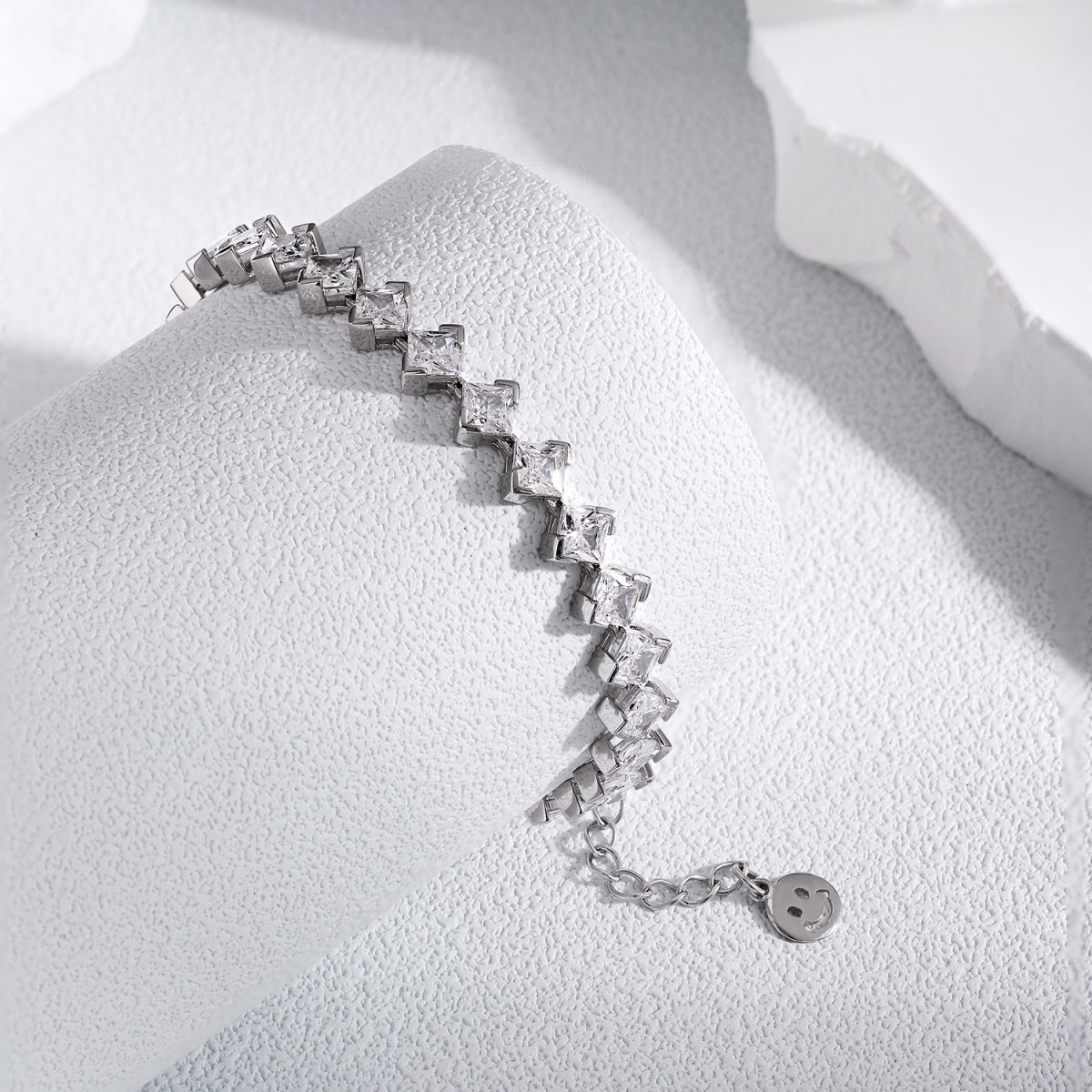 [Am jewelry]0.5 Carat Ornate Princess Cut Daily Bracelet