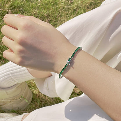 [Am jewelry]Radiant Colorful Round Cut Party Bracelet