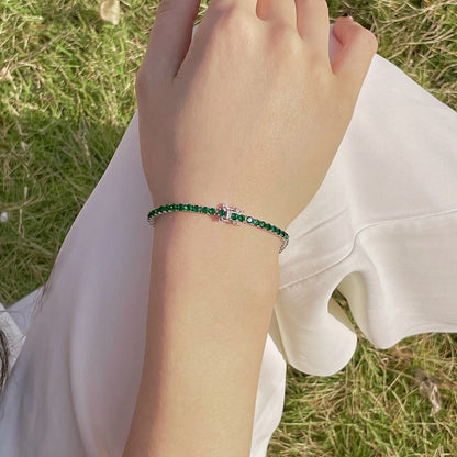 [Am jewelry]Radiant Colorful Round Cut Party Bracelet