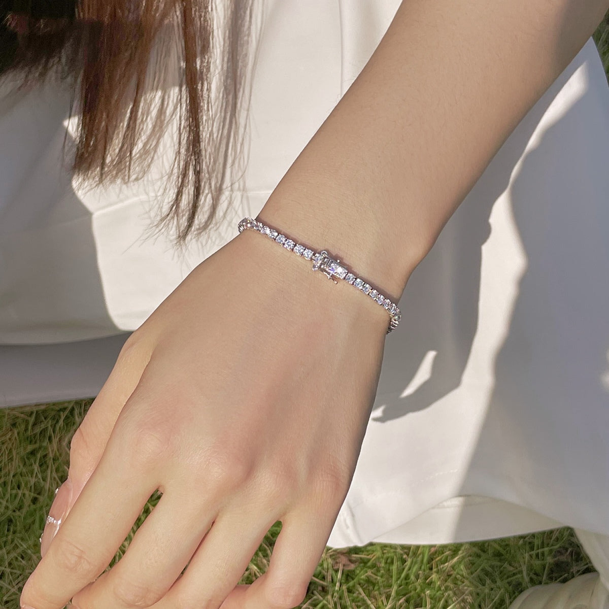 [Am jewelry]Radiant Colorful Round Cut Party Bracelet