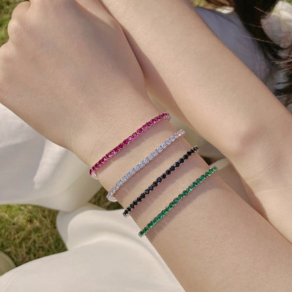 [Am jewelry]Radiant Colorful Round Cut Party Bracelet