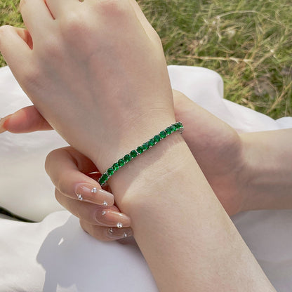 [Am jewelry]Radiant Colorful Round Cut Party Bracelet