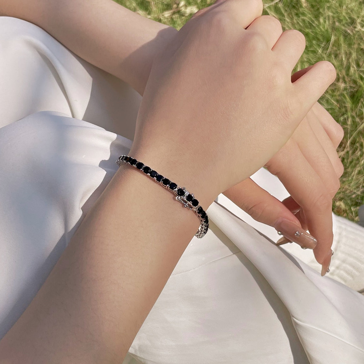[Am jewelry]Radiant Colorful Round Cut Party Bracelet