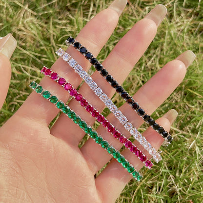 [Am jewelry]Radiant Colorful Round Cut Party Bracelet