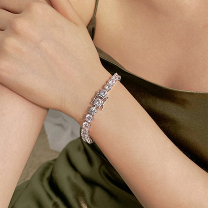 [Am jewelry]0.75 Carat Dazzling Round Cut Wedding Bracelet