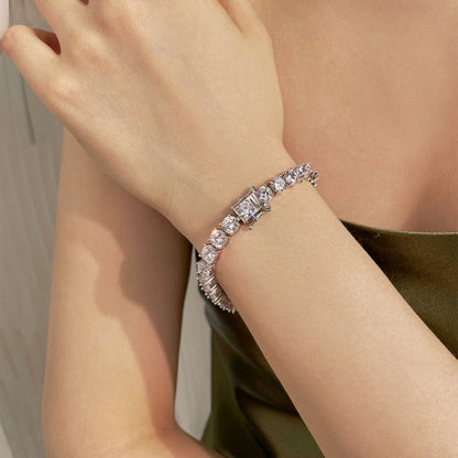 [Am jewelry]0.75 Carat Dazzling Round Cut Wedding Bracelet
