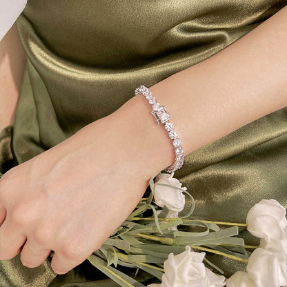 [Am jewelry]Ornate Sparkling Round Cut Wedding Bracelet