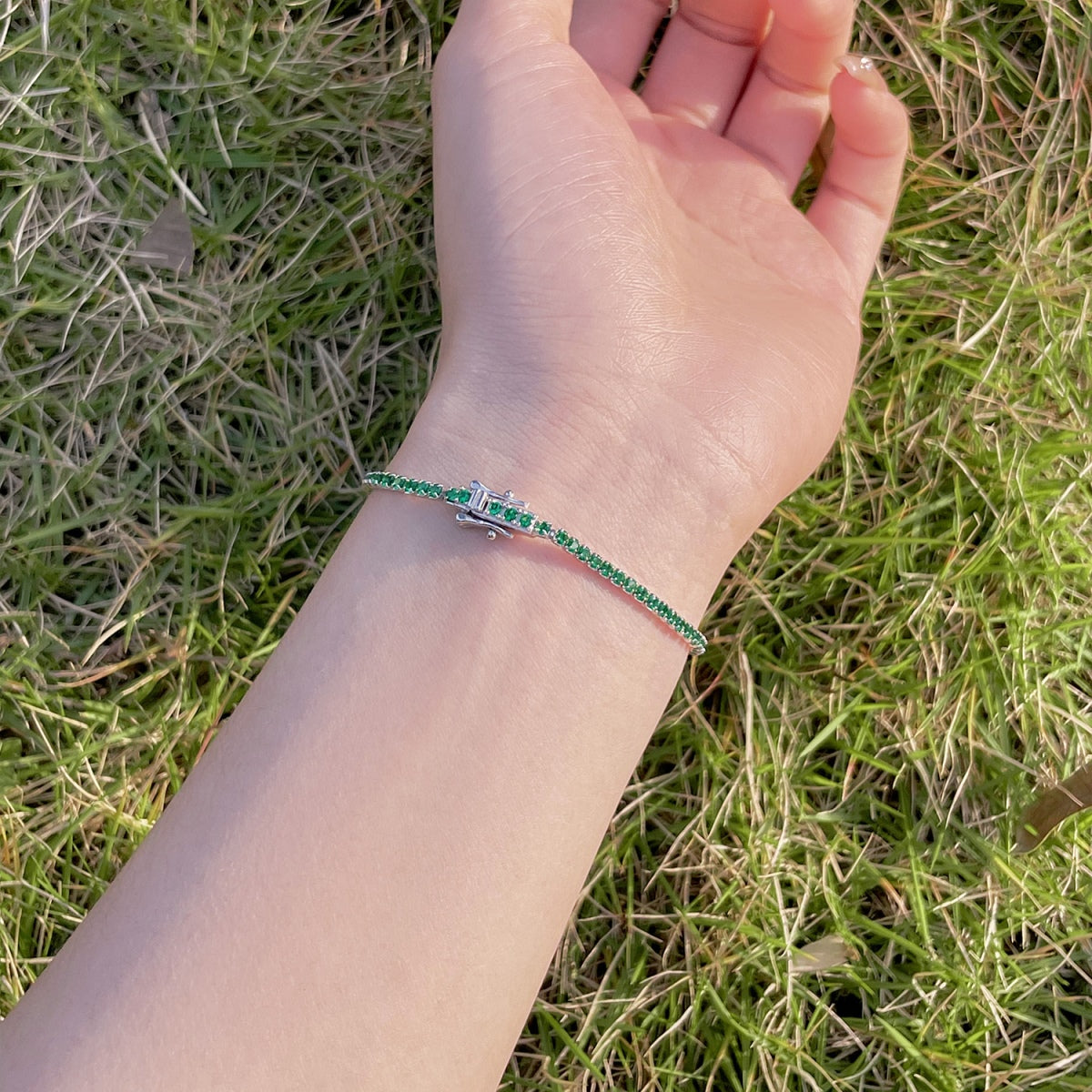 [Am jewelry]Radiant Colorful Round Cut Party Bracelet