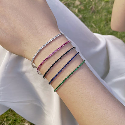 [Am jewelry]Radiant Colorful Round Cut Party Bracelet