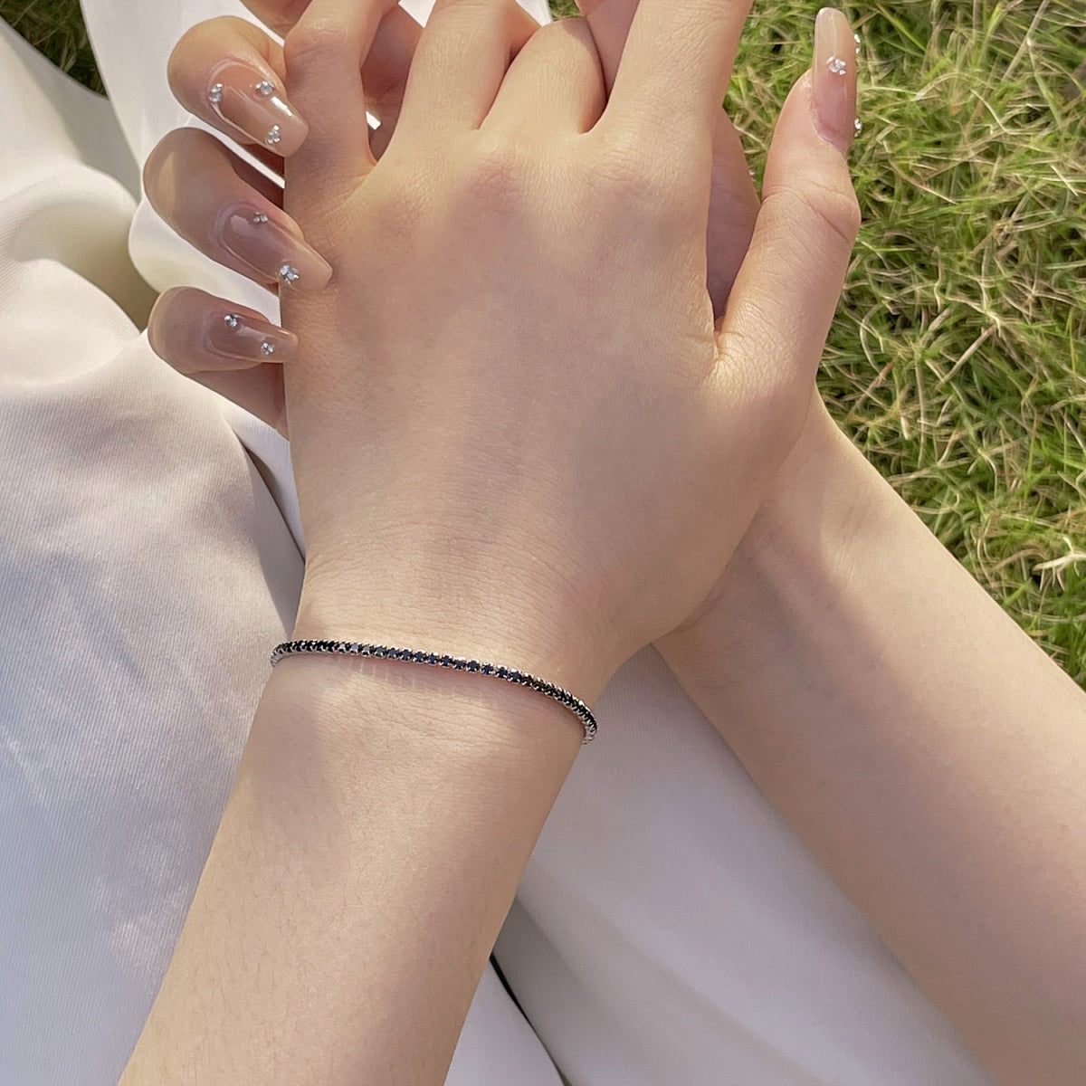 [Am jewelry]Radiant Colorful Round Cut Party Bracelet