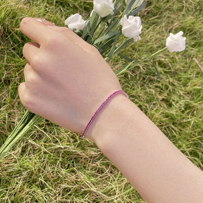[Am jewelry]Radiant Colorful Round Cut Party Bracelet