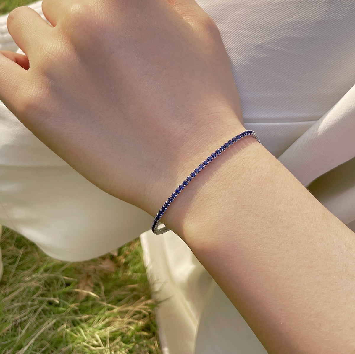 [Am jewelry]Radiant Colorful Round Cut Party Bracelet