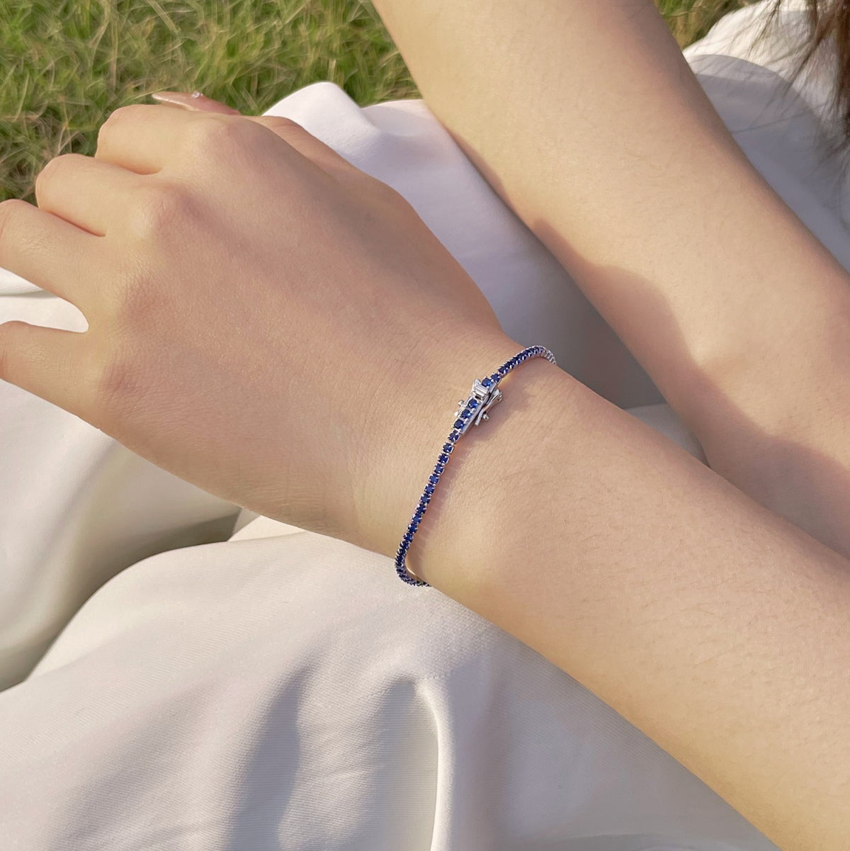 [Am jewelry]Radiant Colorful Round Cut Party Bracelet