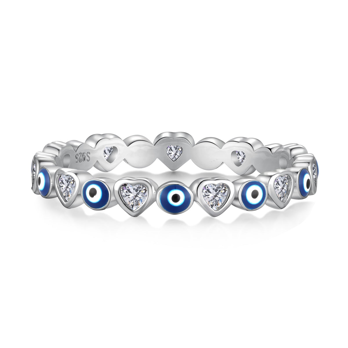 [Am jewelry]Radiant Colorful Round Shape Daily Ring