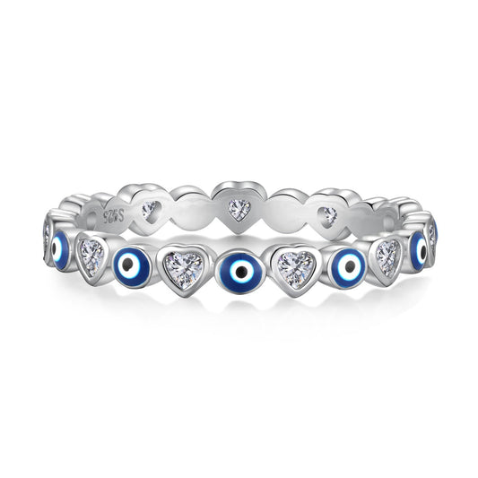 [Am jewelry]Radiant Colorful Round Shape Daily Ring