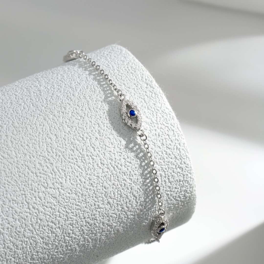 [Am jewelry]Evil Eye Shape Pendent Necklace