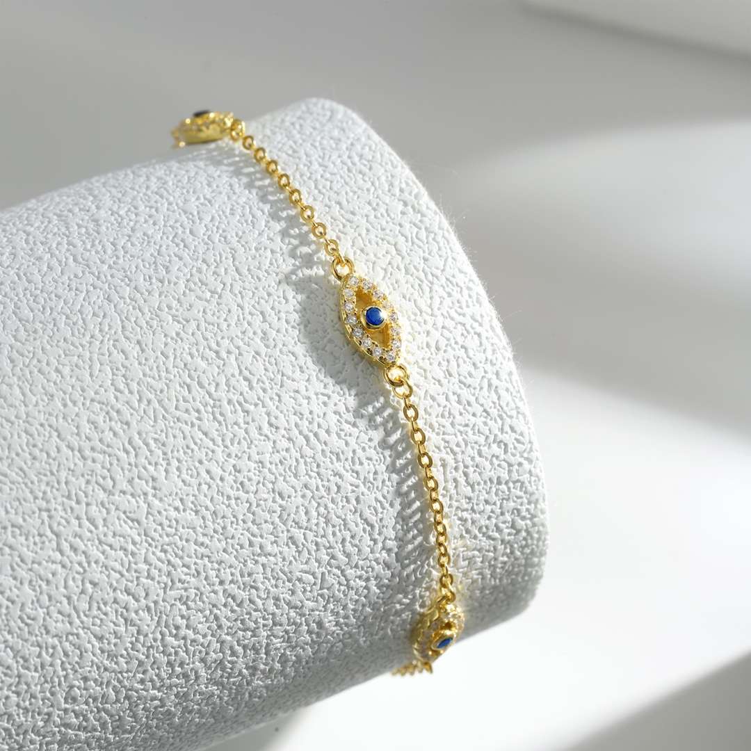 [Am jewelry]Evil Eye Shape Pendent Necklace