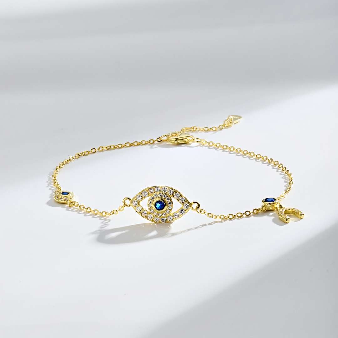 [Am jewelry]Dainty Eye Shape Necklace