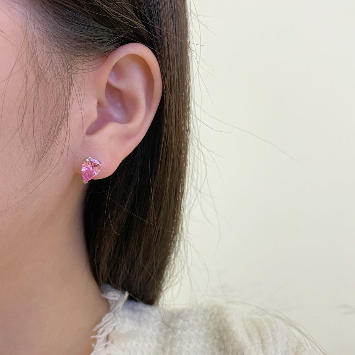 [Am jewelry]Ornate Water Drop Shape Earrings