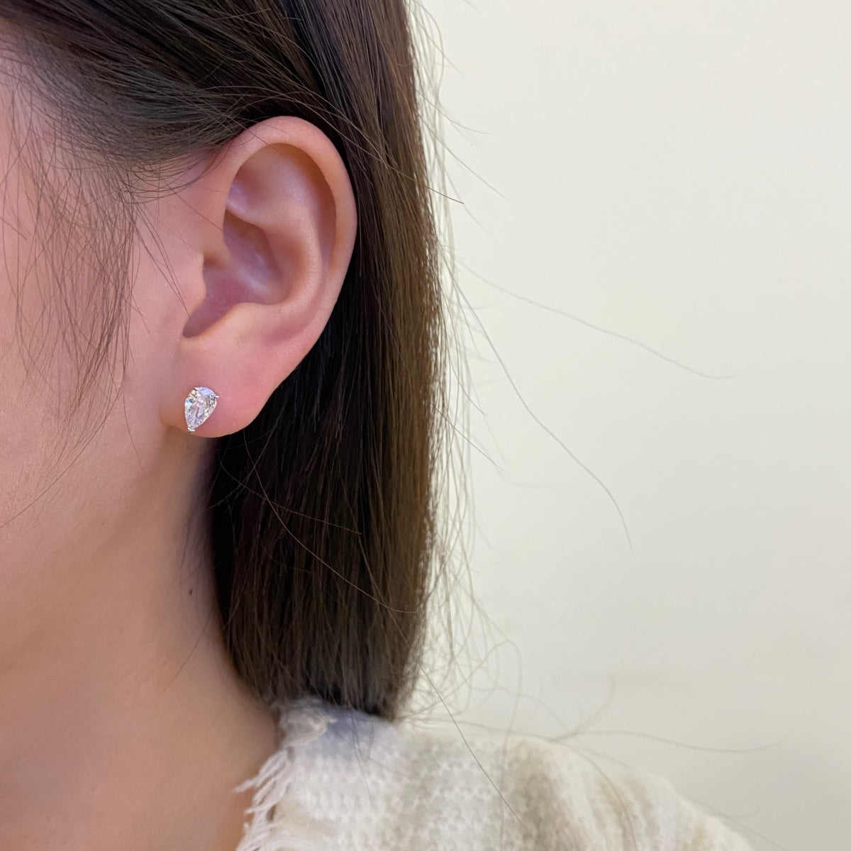 [Am jewelry]Ornate Water Drop Shape Earrings