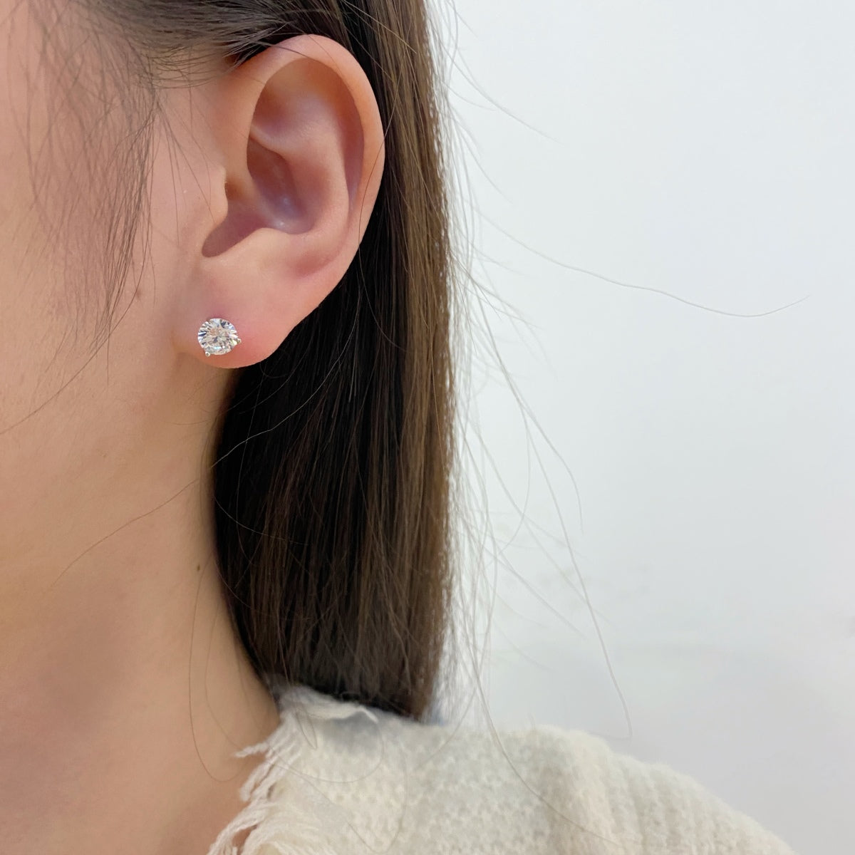 [Am jewelry]Dainty Round Shape Earrings