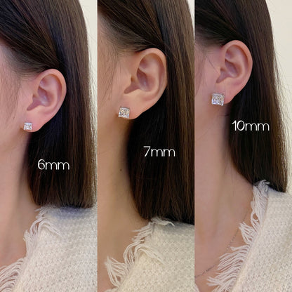 [Am jewelry]Delicate Square Shape Earrings