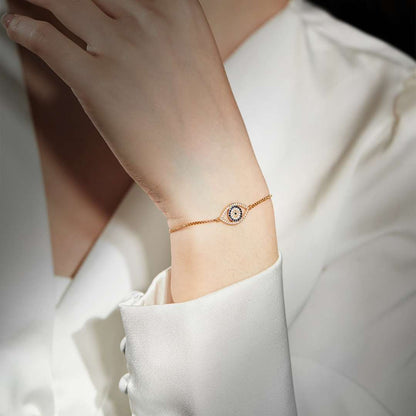 [Am jewelry]Dazzling Eye Shape Necklace
