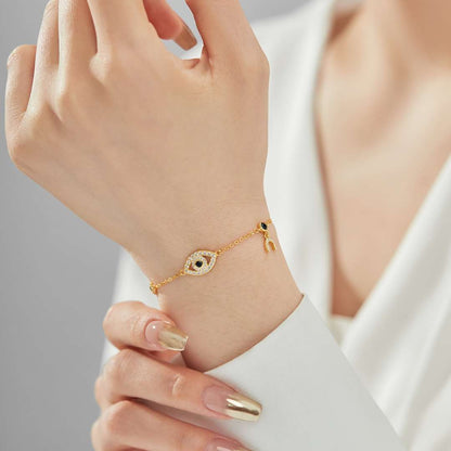 [Am jewelry]Dainty Eye Shape Necklace