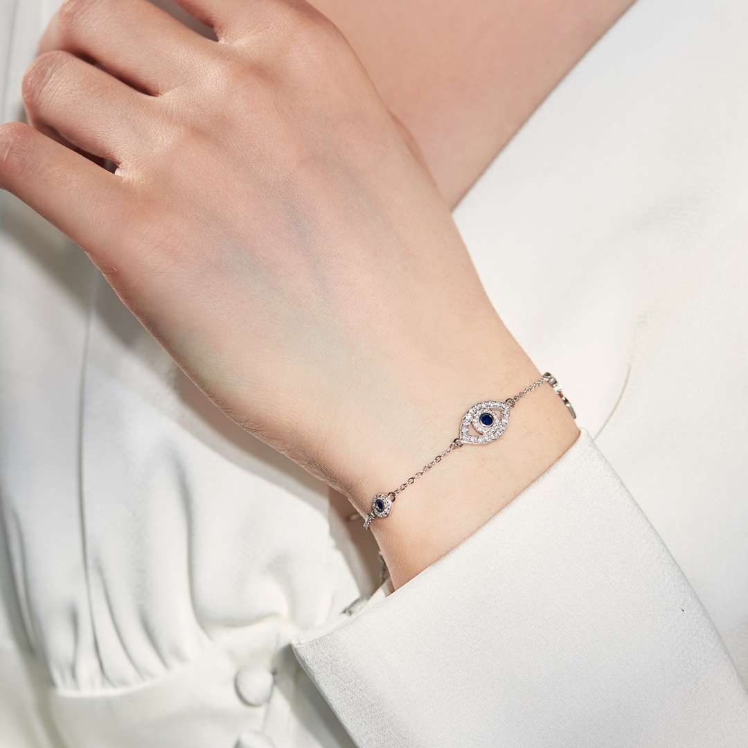 [Am jewelry]Dainty Eye Shape Necklace