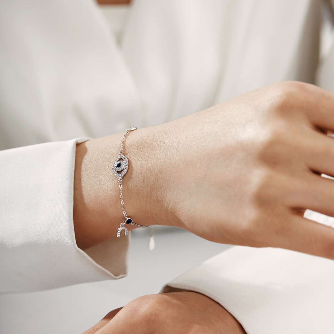 [Am jewelry]Dainty Eye Shape Necklace