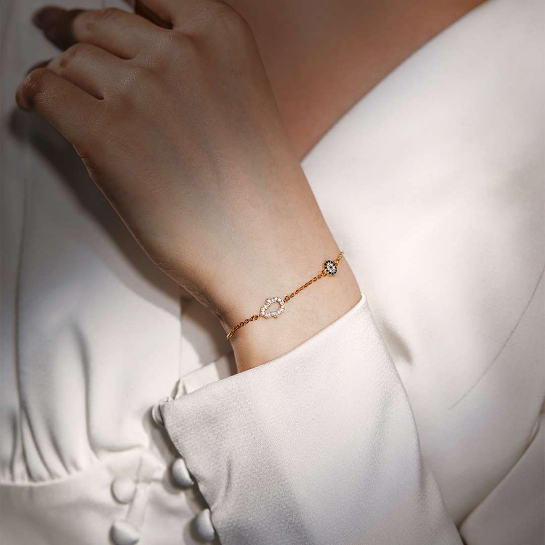 [Am jewelry]Gost Shape & Round Shape Necklace