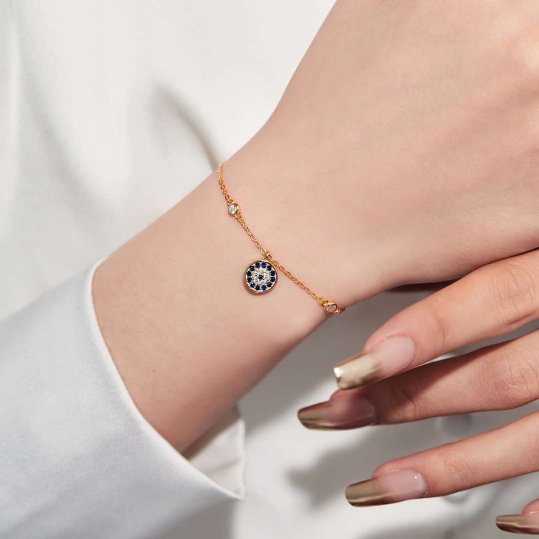 [Am jewelry]Devil's Eye Round Shape Bracelet