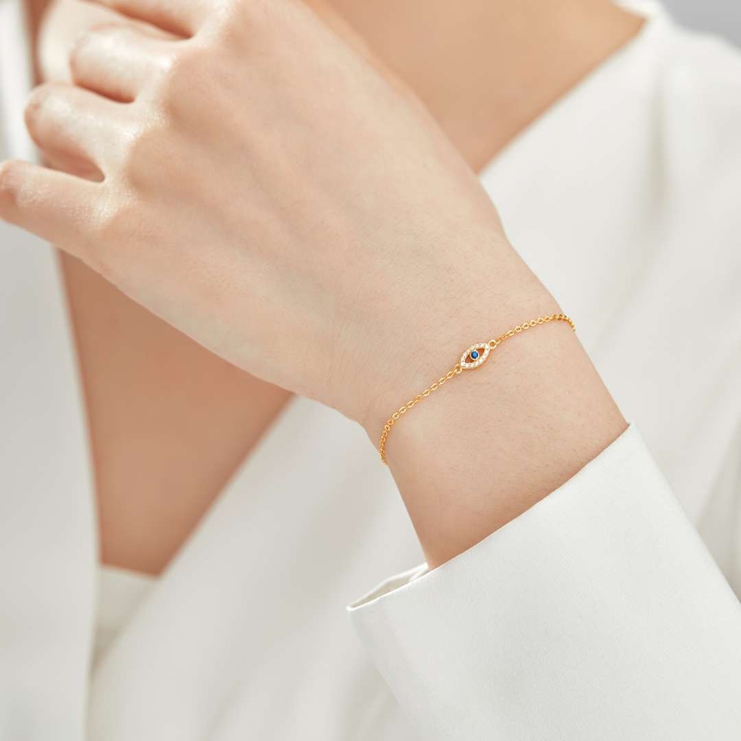[Am jewelry]Evil Eye Shape Necklace
