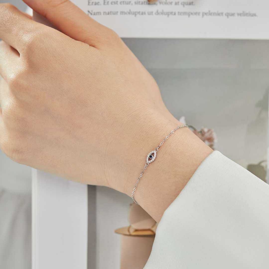 [Am jewelry]Evil Eye Shape Necklace