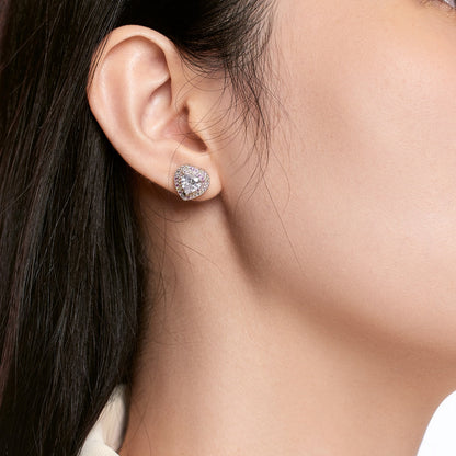 [Am jewelry]Dazzling Heart Shape Lover Earrings