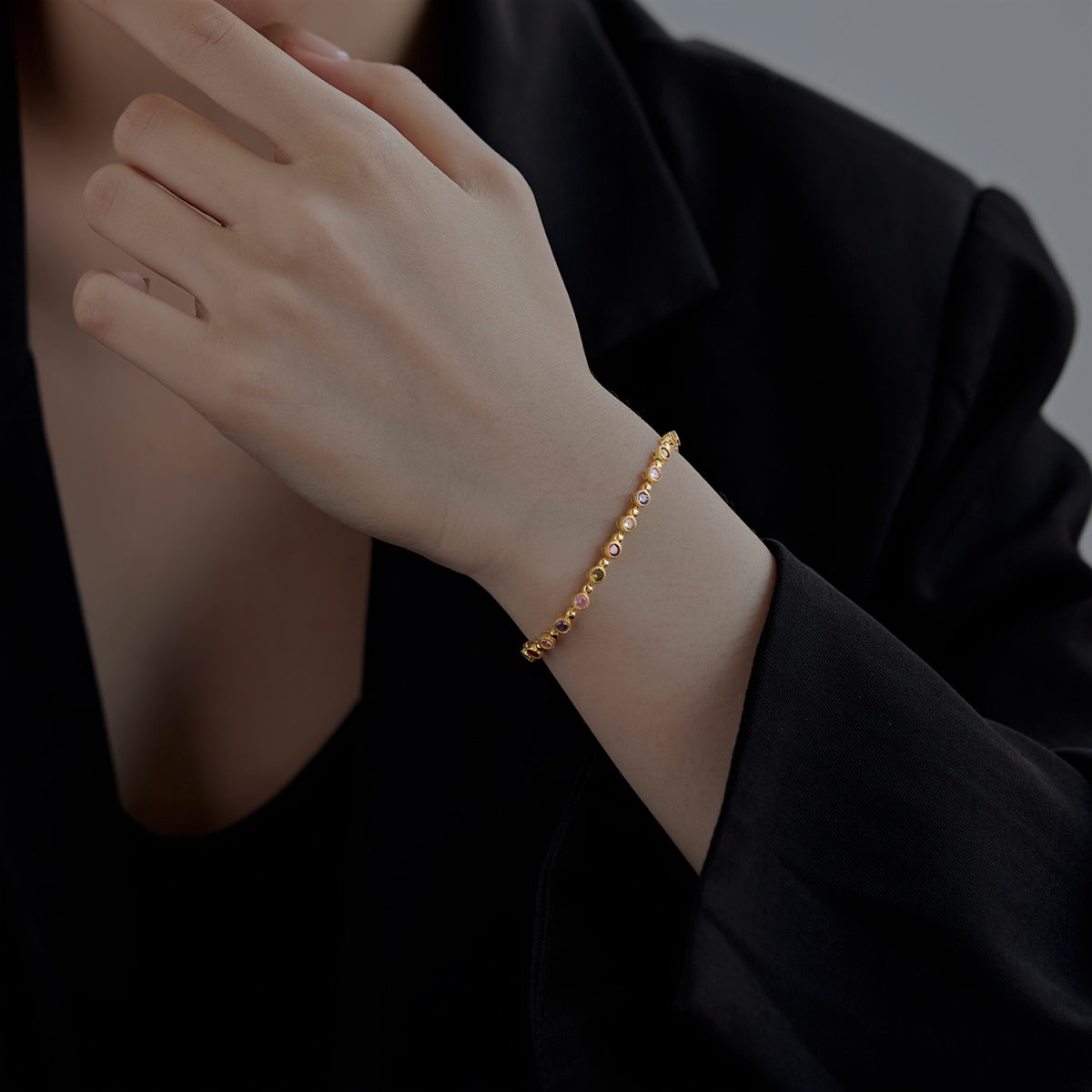 [Am jewelry]Sparkling Exquisite Round Cut Party Bracelet
