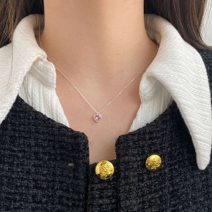 [Am jewelry]Ornate Heart Shape Necklace