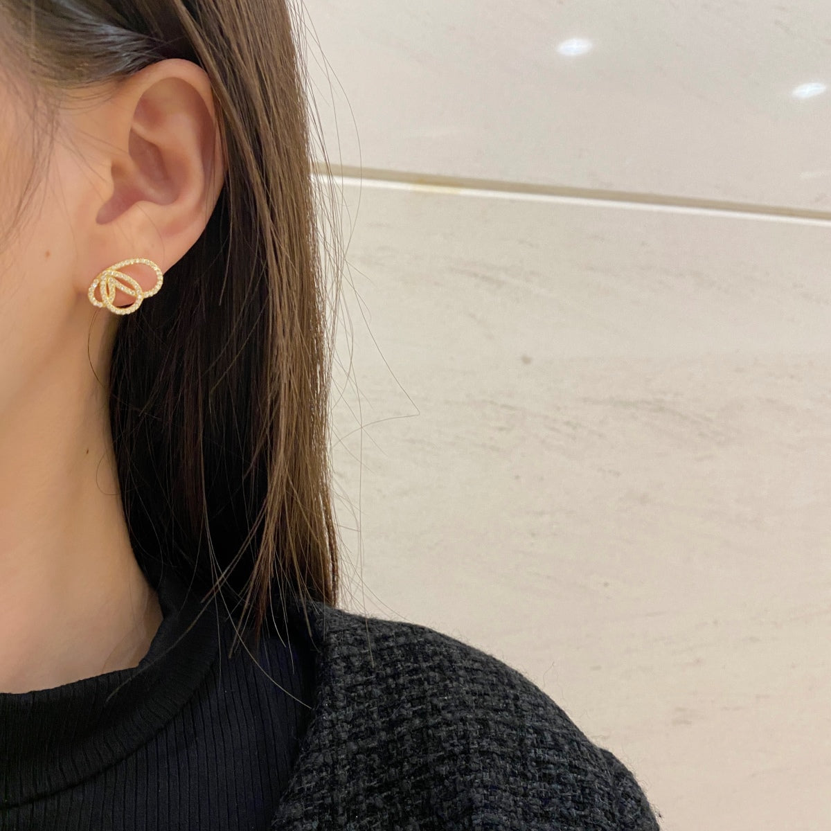 [Am jewelry]Exquisite Butterfly Shape Earrings