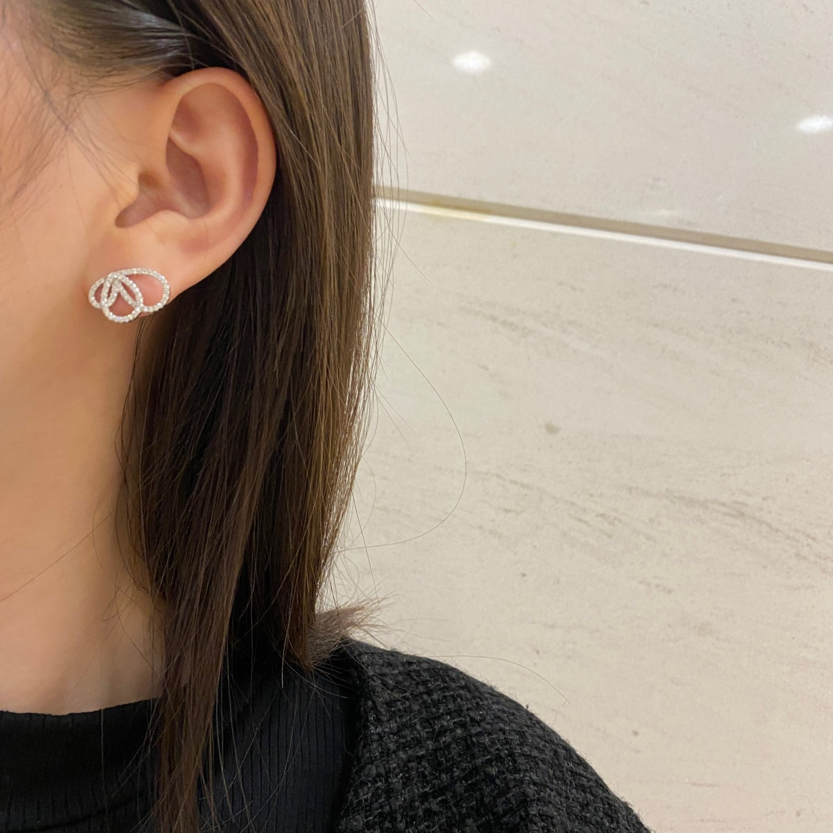 [Am jewelry]Exquisite Butterfly Shape Earrings