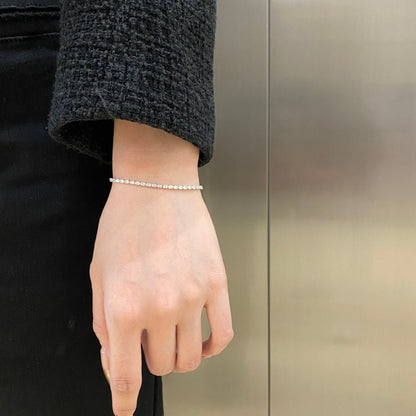 [Am jewelry]Elegant Emerald Cut Daily Bracelet