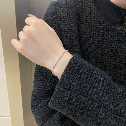 [Am jewelry]Elegant Emerald Cut Daily Bracelet