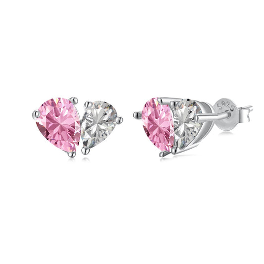 [Am jewelry]Dazzling Elegant Heart Cut Lover Earrings