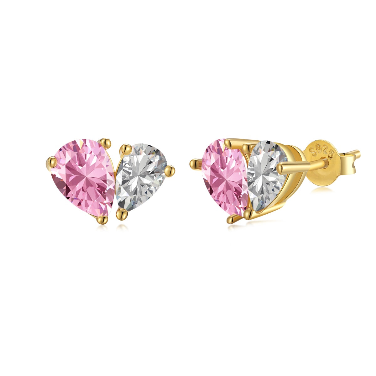 [Am jewelry]Dazzling Elegant Heart Cut Lover Earrings