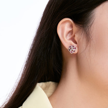 [Am jewelry]Exquisite Flower Shape Daily Earrings