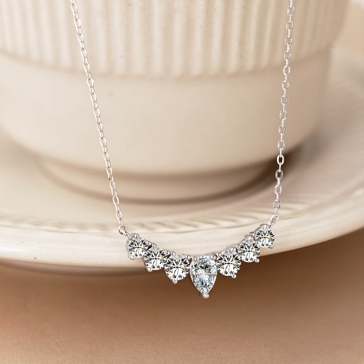 [Am jewelry]Dainty Colorful Heart Necklace